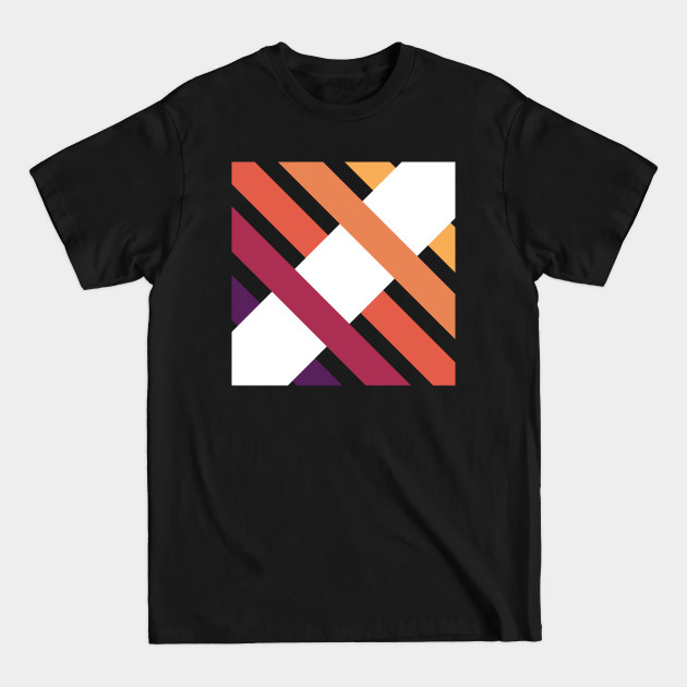 Discover Colourful Weaving Line Design - Lines - T-Shirt