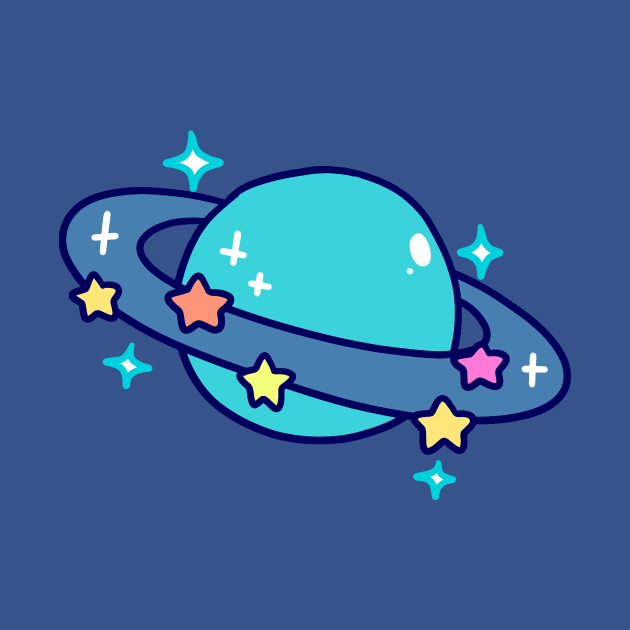 Starry Blue Saturn by saradaboru