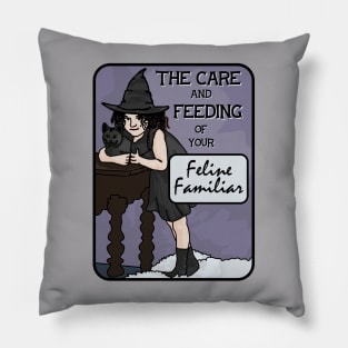 The Care Ans Feeding Of Your Feline Familiar Pillow