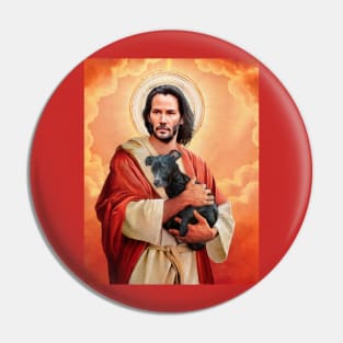 Saint Keanu Reeves Pin