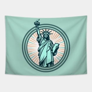 Statue of Liberty Emblem Tapestry