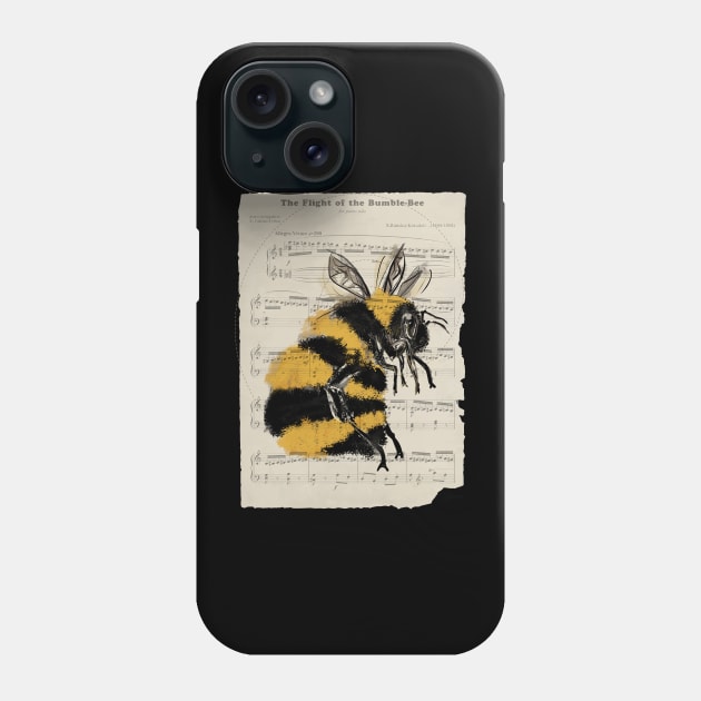 Flight of the Bumblebee Phone Case by i4ni Studio