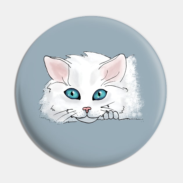 White Cats have the prettiest eyes Pin by TheBlueNinja