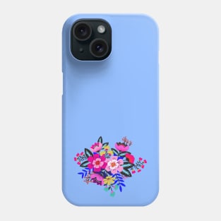 Colorful boho flower bouquet Phone Case