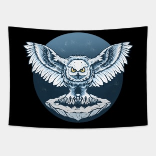 Owl Flying 3 Tapestry