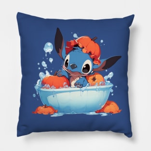 STITCH HAVING A BATH Pillow