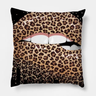 Leopard Lips Pillow