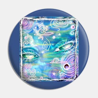 Iridescent Sky Eyes Pin