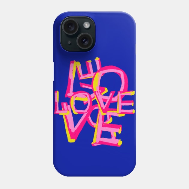 Complicated and wild LOVE typography Phone Case by iulistration