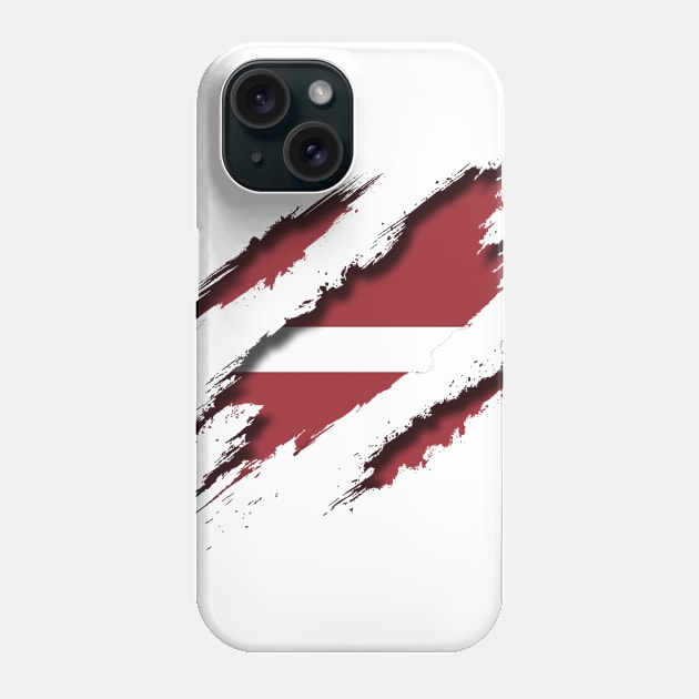 Latvia Shredding Phone Case by blackcheetah