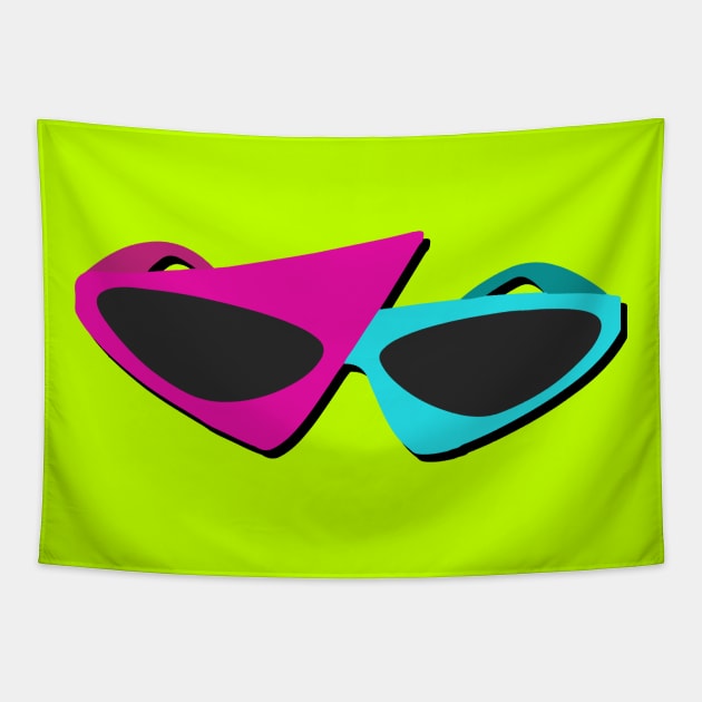 80's kid glasses retro Tapestry by spiralrewind