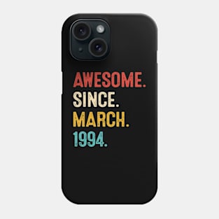 vintage march 1994 retro birthday Phone Case