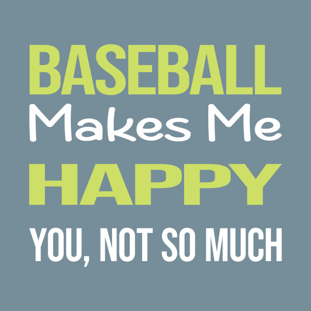 Discover Funny Happy Baseball - Baseball - T-Shirt