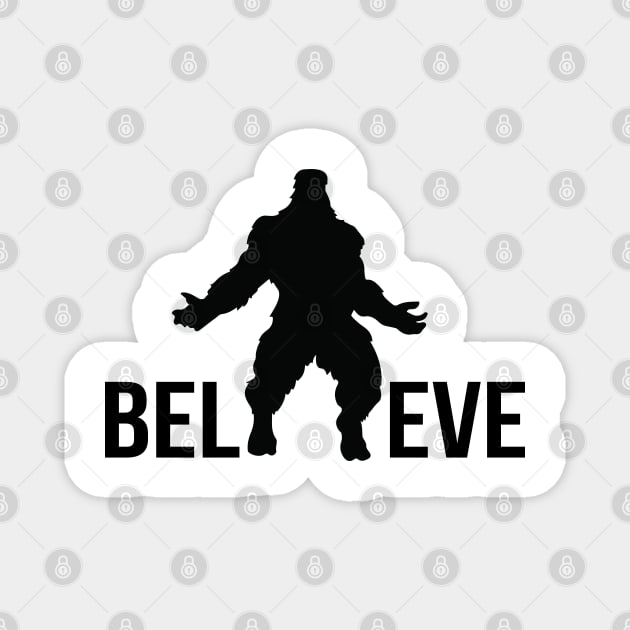 Bigfoot Believe Magnet by HeroGifts