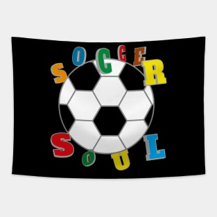 Soccer Soul For Dark Shirt Tapestry