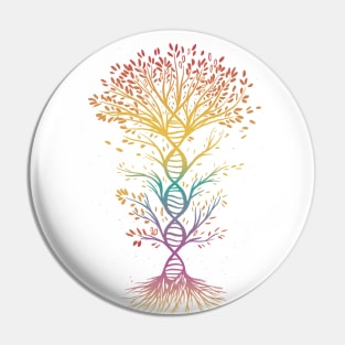 DNA Tee Tree of Life Genetics Biology Teacher Science Pin