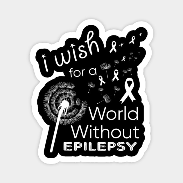 epilepsy awareness world without epilepsy shirts gift Magnet by dashawncannonuzf