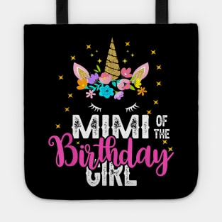 Mimi Of The Birthday Girl Floral Unicorn Birthday Tote