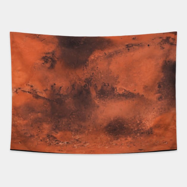 Mars Red Planet Surface Tapestry by softbluehum