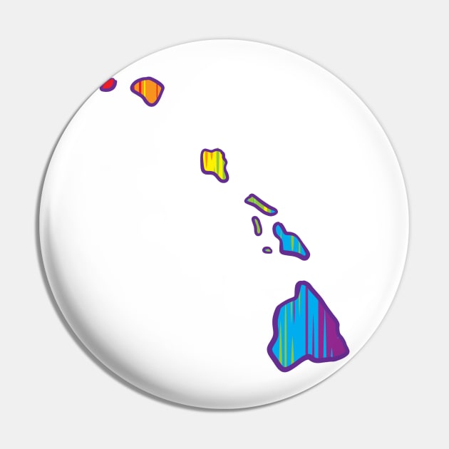 Hawaii Pride Pin by Manfish Inc.