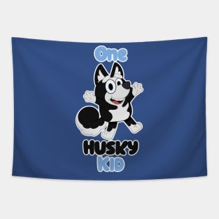 One Husky Kid Tapestry