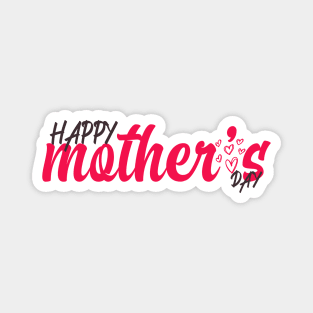 Happy Mother's day with hearts cute gift for mom Magnet