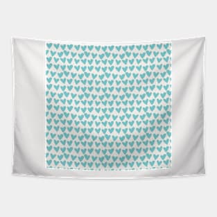 Retro Pattern Neck Gator Blue Hearts Tapestry