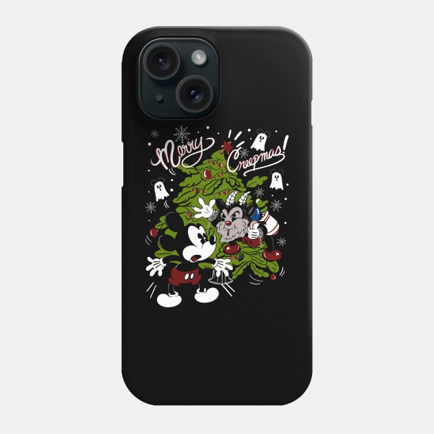 Merry Creepmas Krampus Phone Case by ZombieLounge