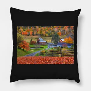 Sleepy Hollows Farm Woodstock Vermont VT Autumn Pillow