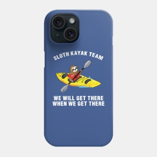 sloth kayak team Phone Case