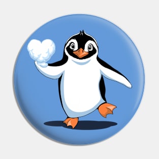 Penguin Love Graphic Design Pin