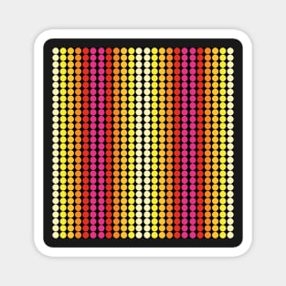 Dots color design yellow, orange, red, pink Magnet