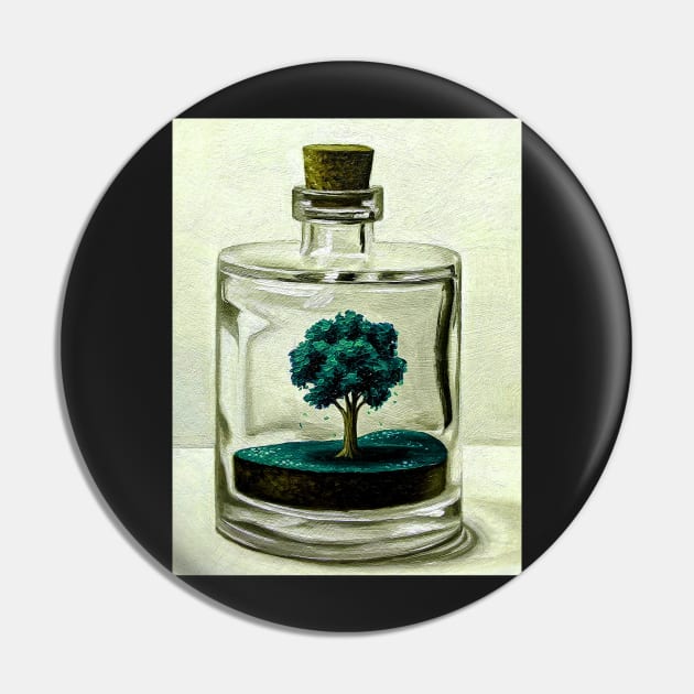 Unique tree of life in a decanter teal Pin by LukjanovArt