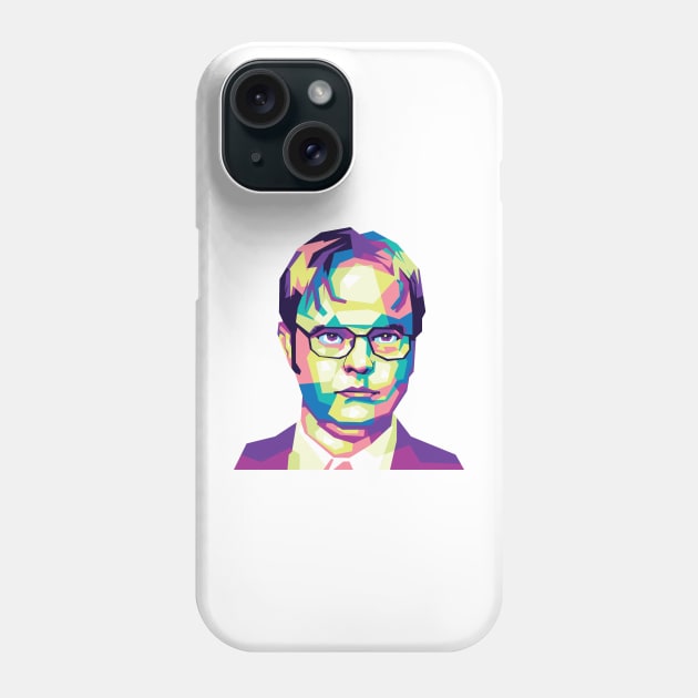 Dwight Schrute  wpap Phone Case by agungsaid1234