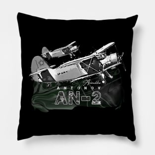 Antonov AN-2 Nicknamed Annushka Soviet Union Vintage Military Aircraft Pillow