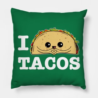 I love Tacos - Taco Lover Mexican Foodie Cute Kids Pillow