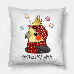 Melodic Bonds: Cockatiel Mom's Parrot Passion Pillow