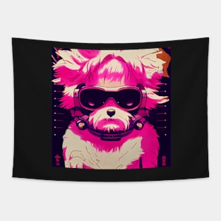 Shi Tzu as a 80's anime Tapestry