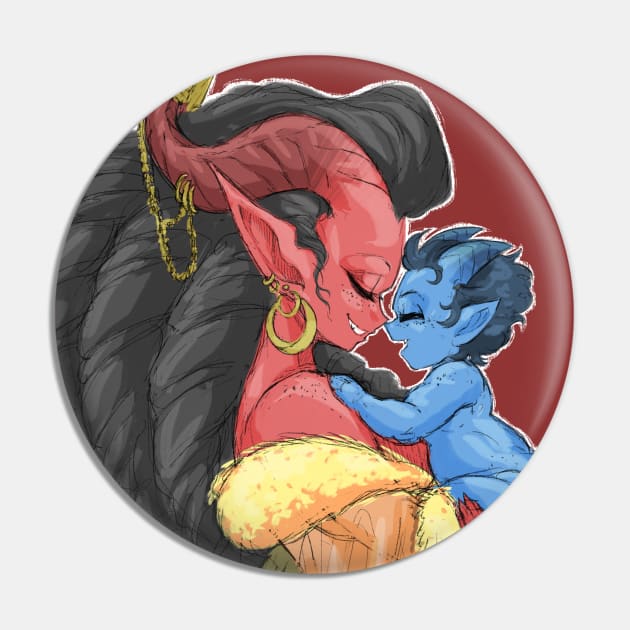 Ruby of the Sea Pin by pbarbalios