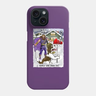 Minnesota Vikings Fans - Kings of the North vs Tongue Tied Saintly Hounds Phone Case