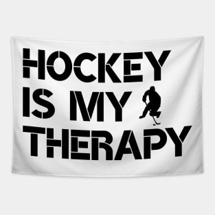 Hockey is my therapy Tapestry