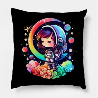 Space Dreamer - Chibi Girl Pillow