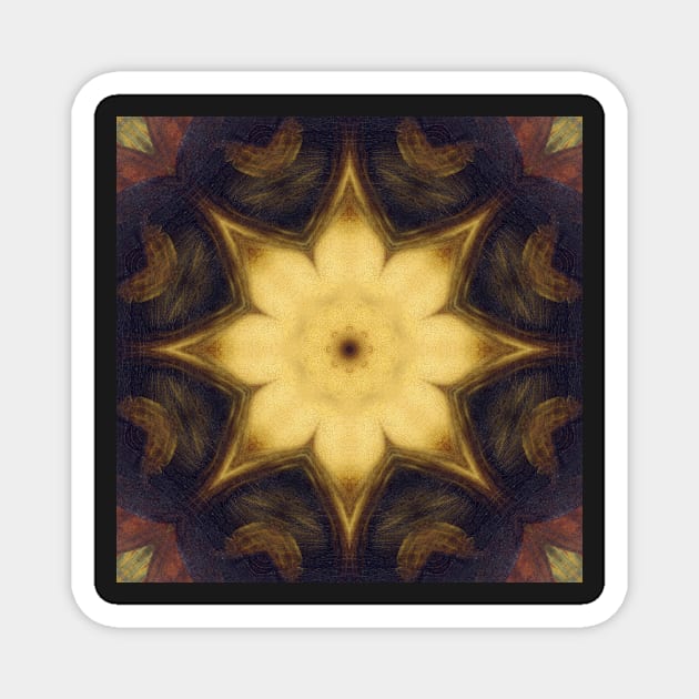 Mandalisa Kaleidoscope [textures] Pattern (Seamless) 3 Magnet by Swabcraft