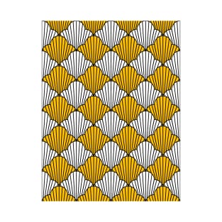 Art Deco Pattern No 31 - Yellow - Vintage Pattern T-Shirt