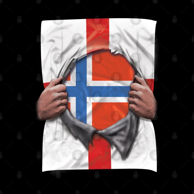 Norway Flag English Flag Ripped - Gift for Norwegian From Norway by Country Flags