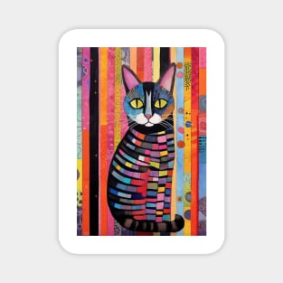 Abstract Cat 3 Magnet