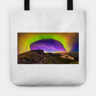 Aurora borealis, Iceland (C024/8602) Tote