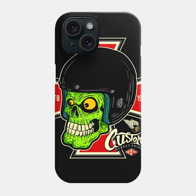 skull bikers custom Phone Case by Adybuston123