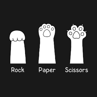 Rock Paper Scissors Cat T-Shirt