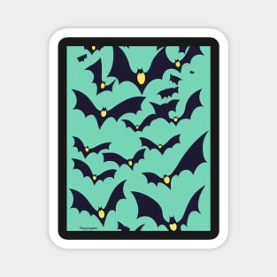 Bats Halloween Magnet